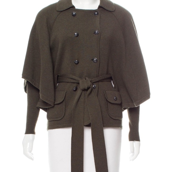 Diane von Furstenberg DVF Abbe Green Capelet Sweater ASO Blair Waldorf - Picture 3 of 6